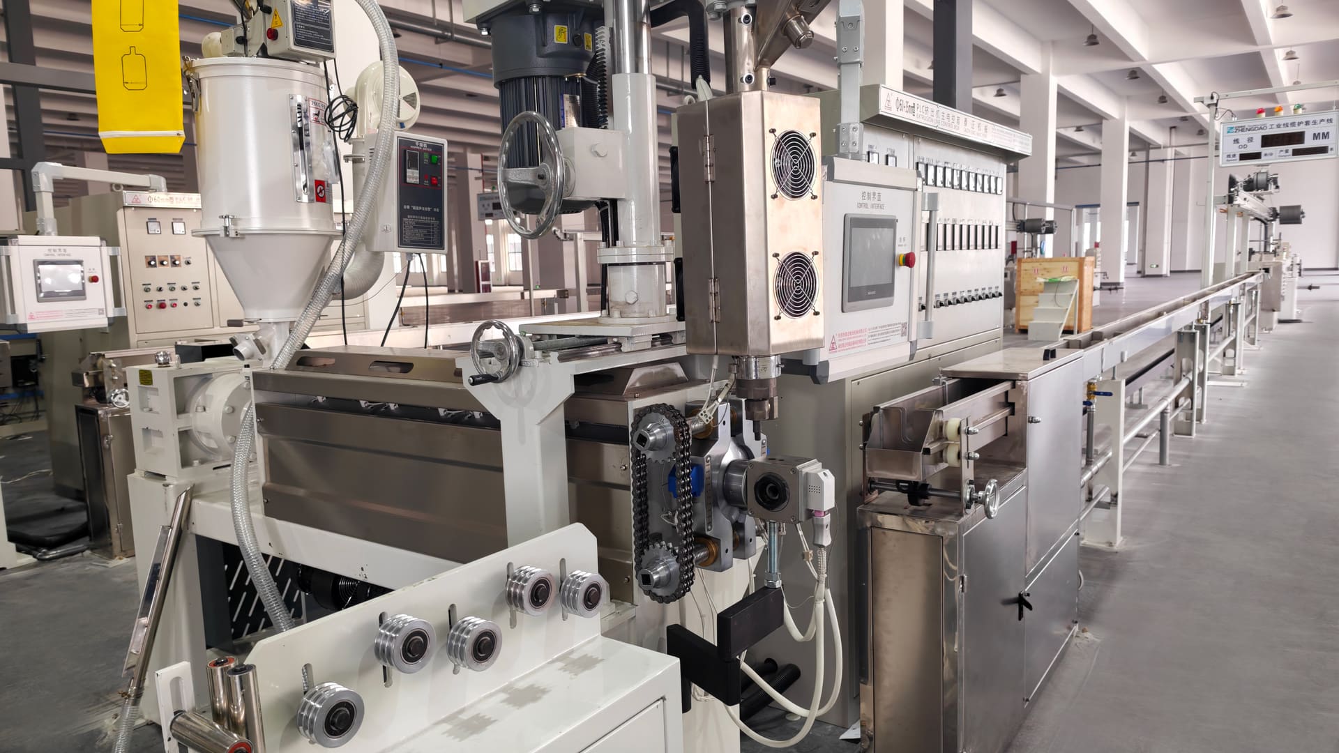 Copper extrusion line